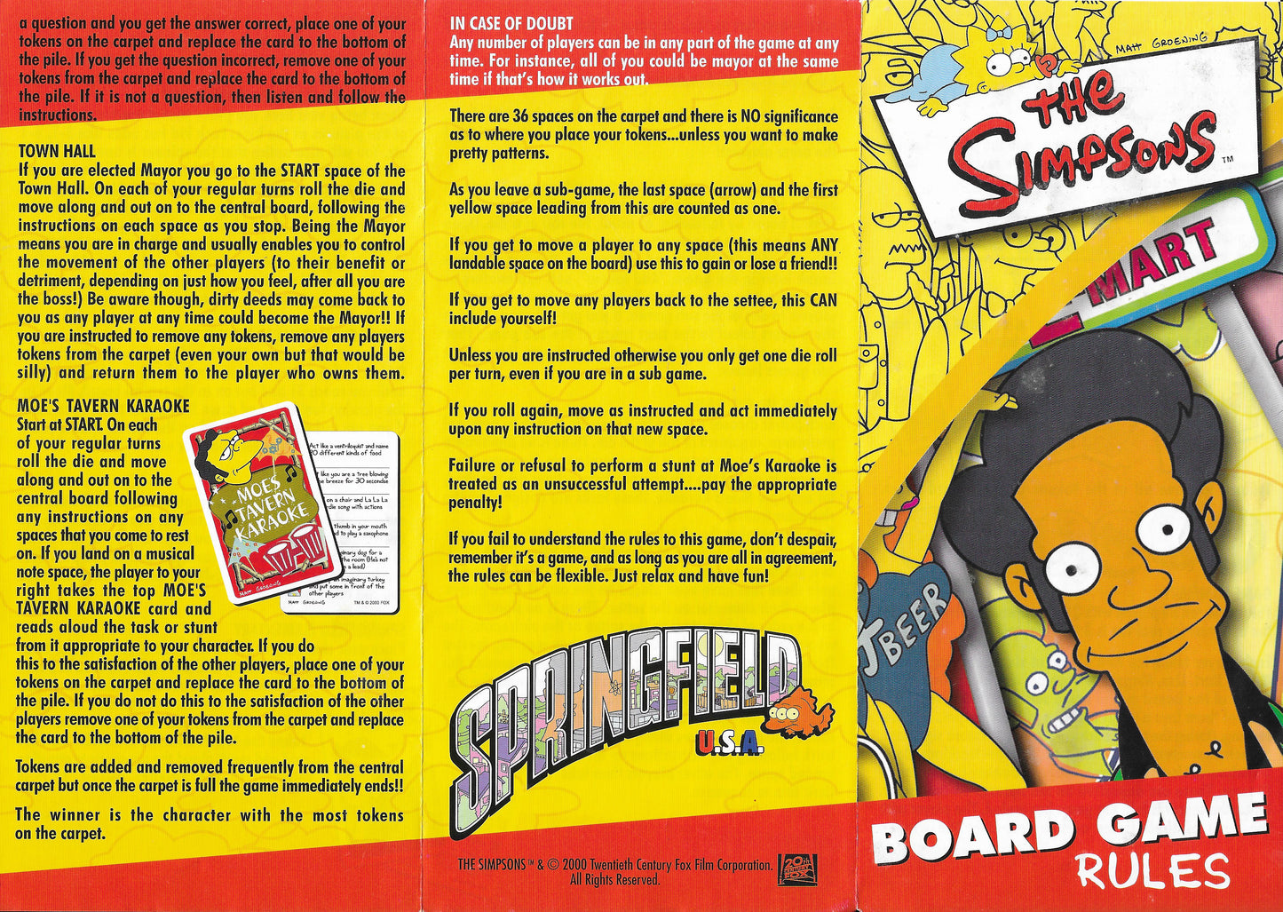 Roll, Act and React – The Simpsons Board Game (2000) Turns Every Player into a Star!