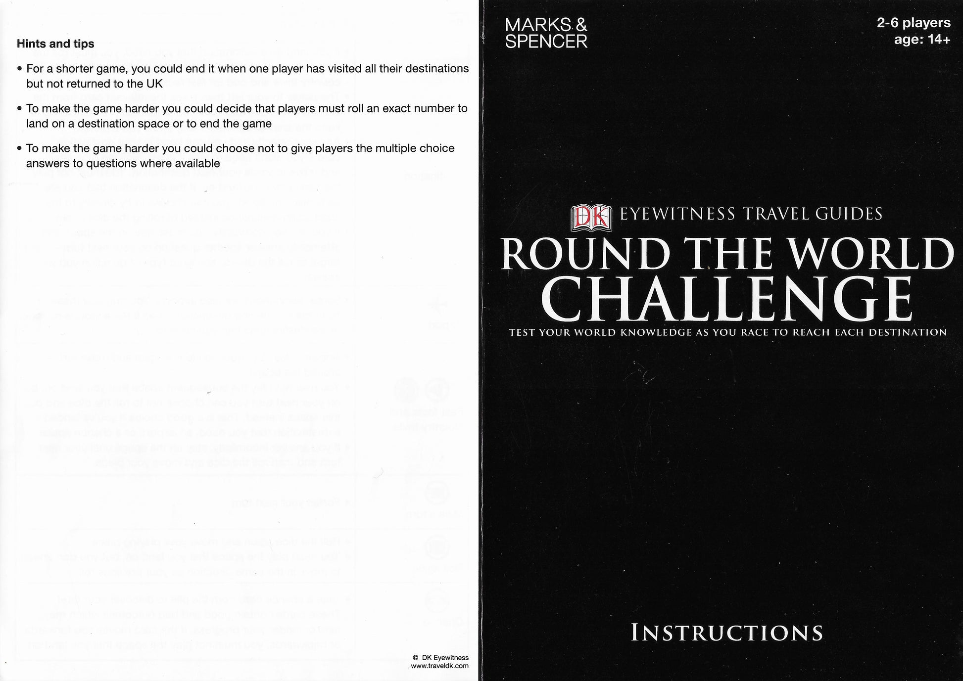 Round the World Challenge (2012) Rules – How to Play the Travel Quiz Game