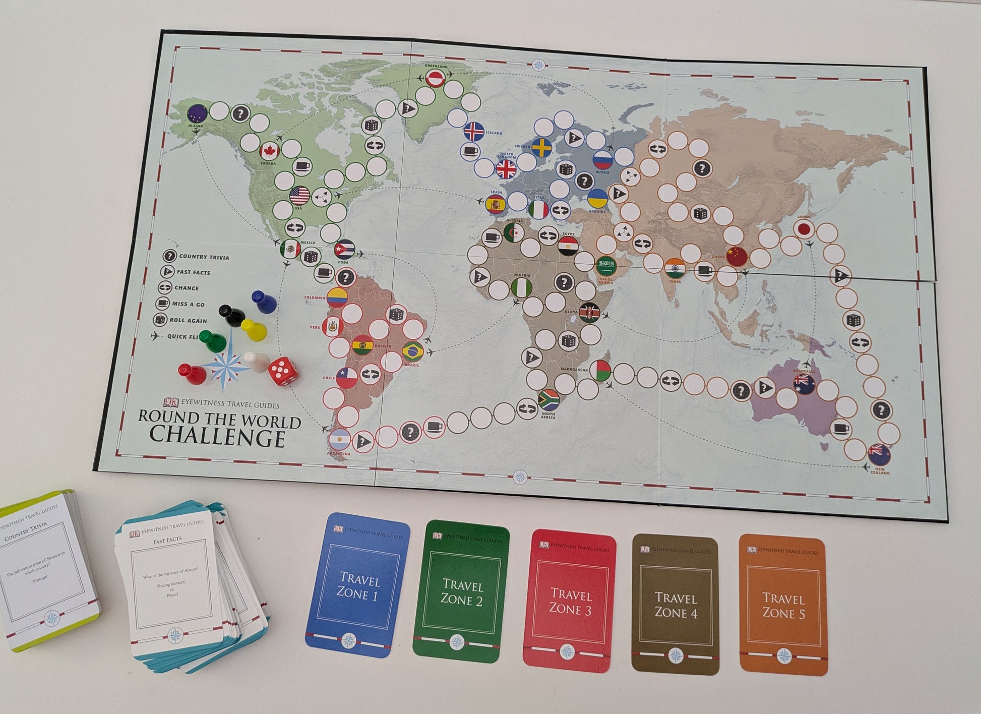 Round the World Challenge (2012) – The Travel Trivia Board Game