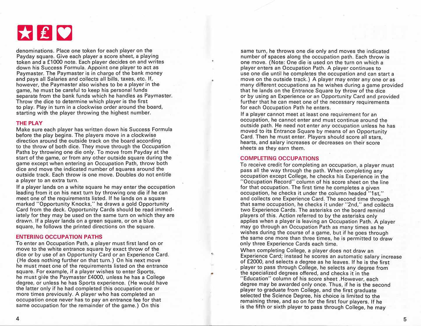 Rules Overview How to Play Careers (1971) and Win on Your Terms