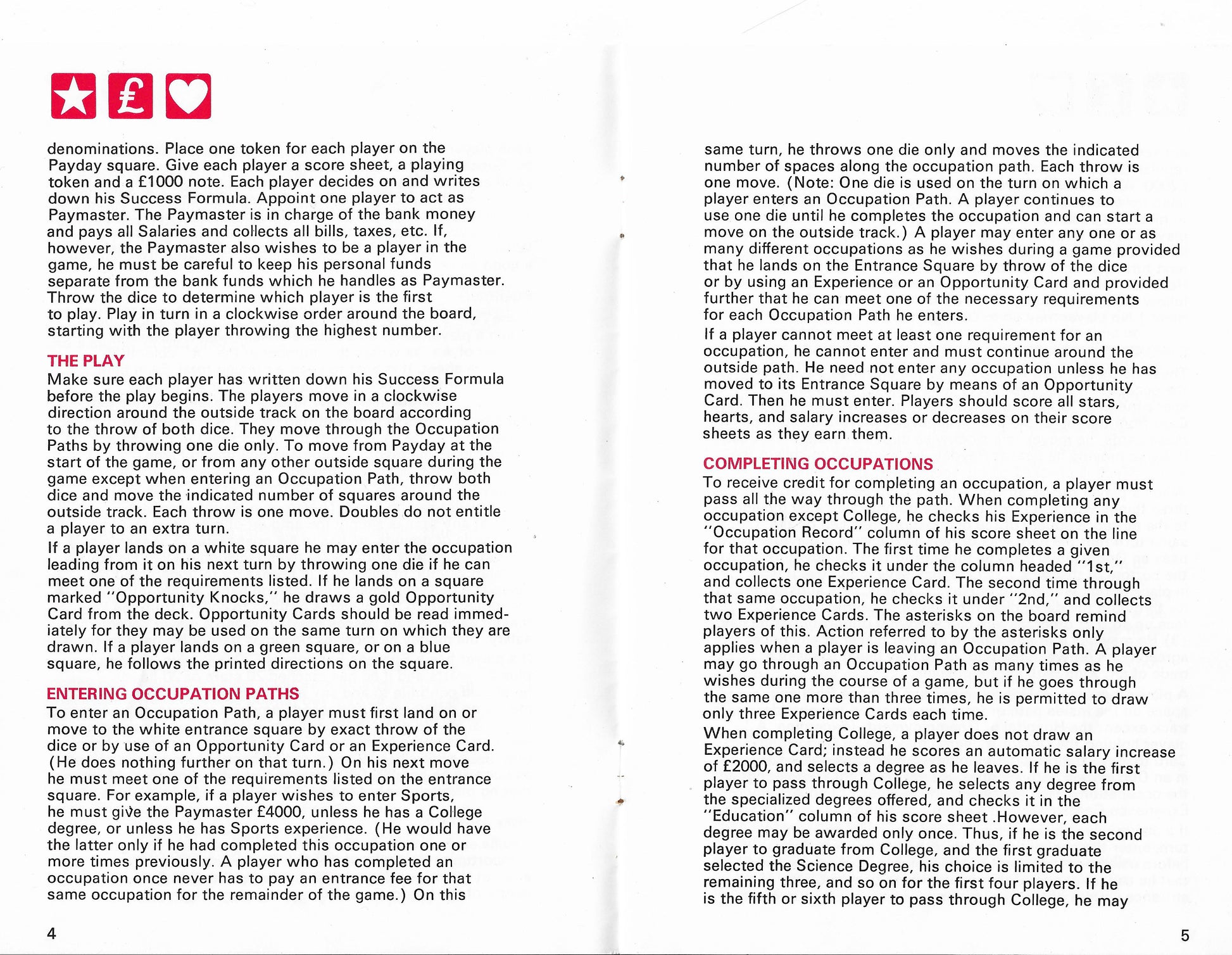 Rules Overview How to Play Careers (1971) and Win on Your Terms