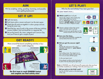Rules of Play for Cranium (2016) If you land on an All-Play card, every team competes at once – the fastest correct answer wins the turn!