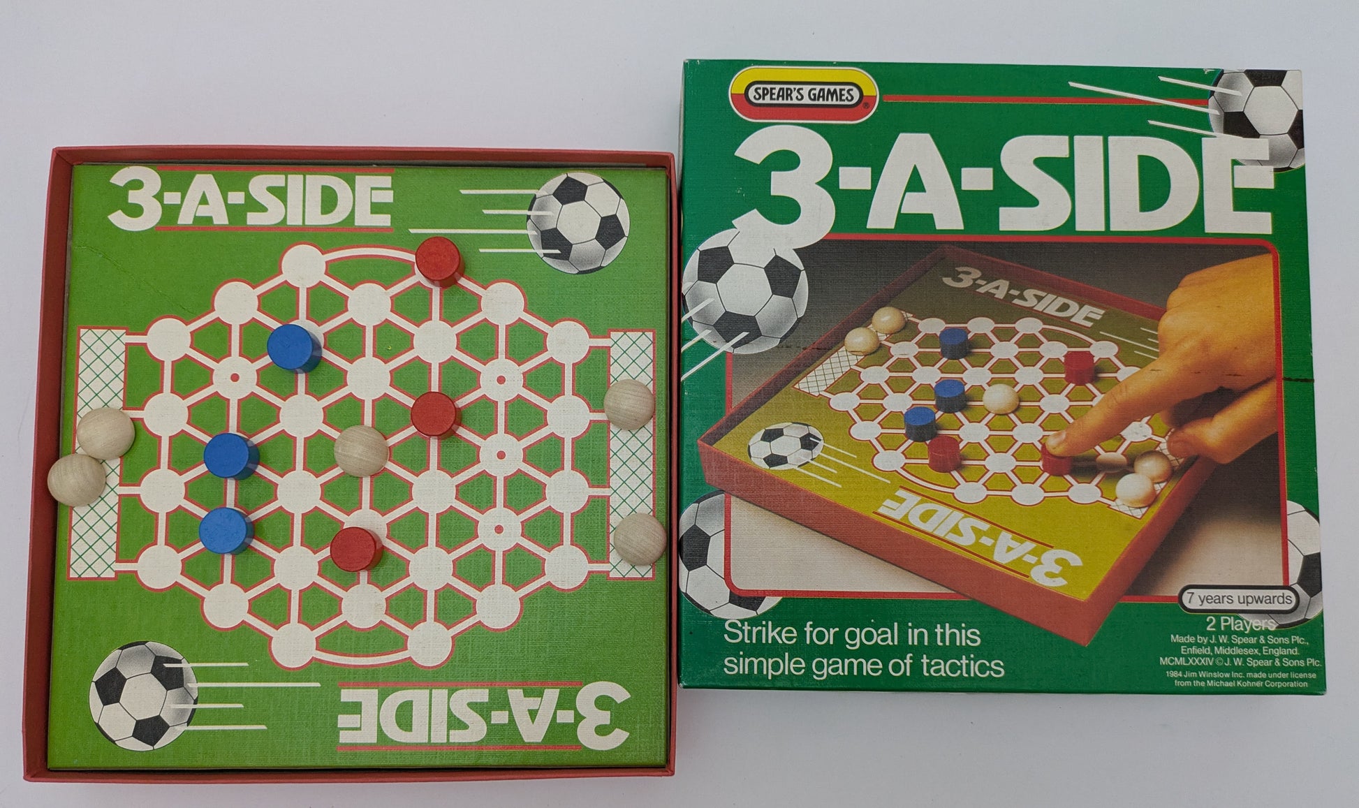 Score Goals and Outsmart Your Opponent in This Classic 80s Football Board Game – 3-A-Side (1984)
