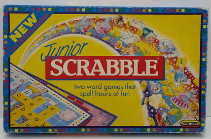 Scrabble Junior (1994) is an easy way for kids to enjoy their first Scrabble experience.