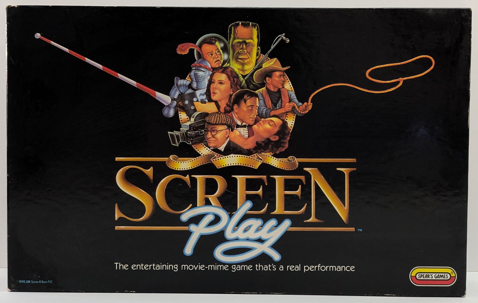 Screen Play (1990) – The Movie-Themed Party Game box