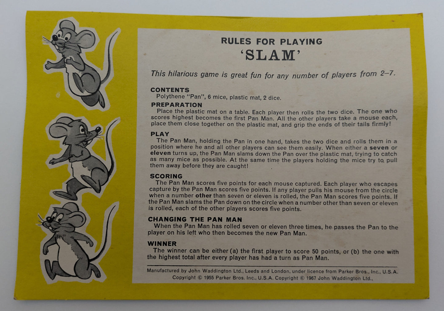 Slam (1967) delivers old-school tabletop fun with fast hands and big laughs.