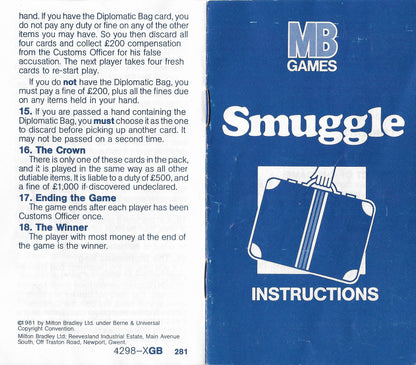 Smuggle (1981) Rules – How to Play the MB Games Classic
