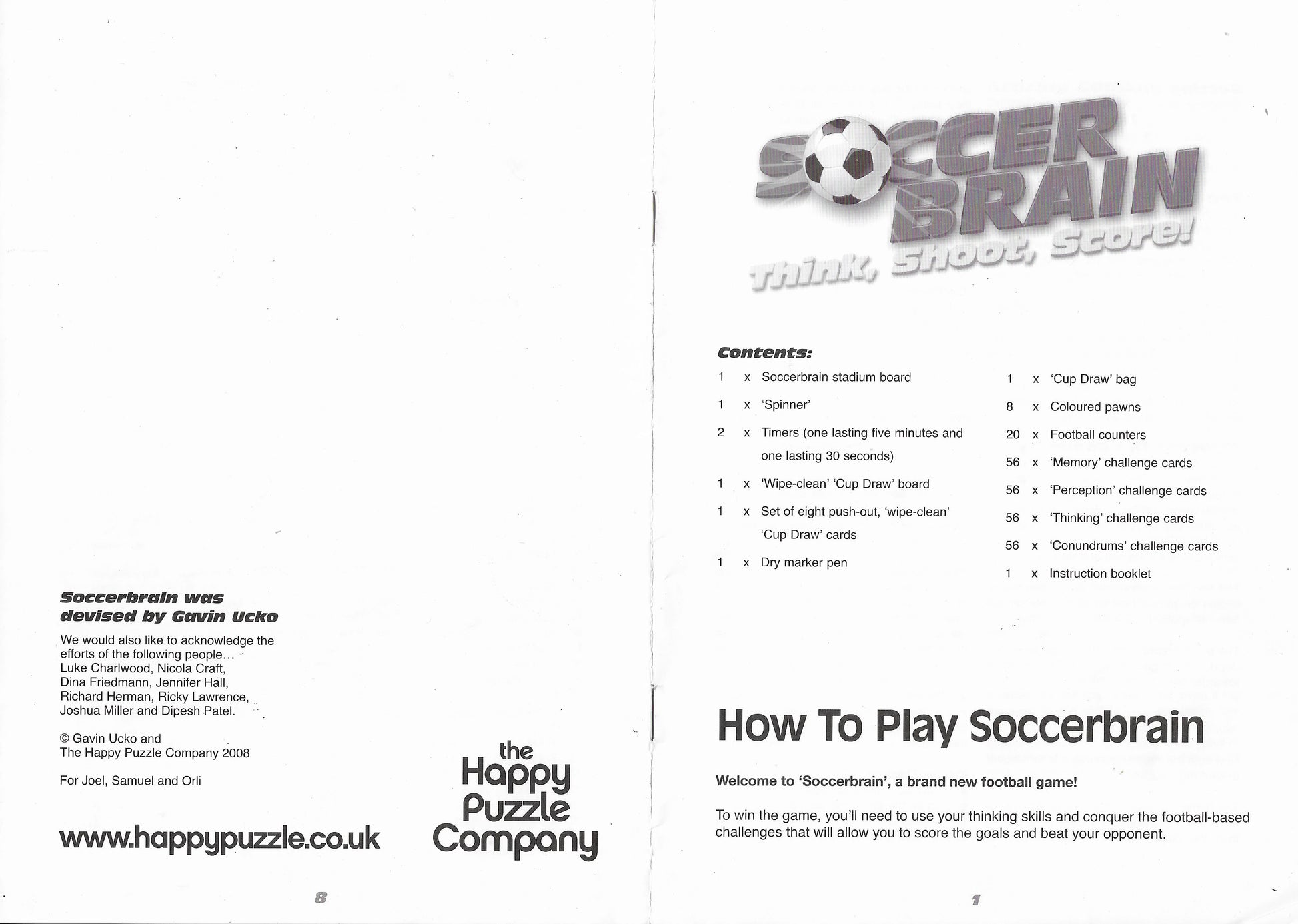 Soccerbrain (2008) turns family game night into a football-themed tournament.