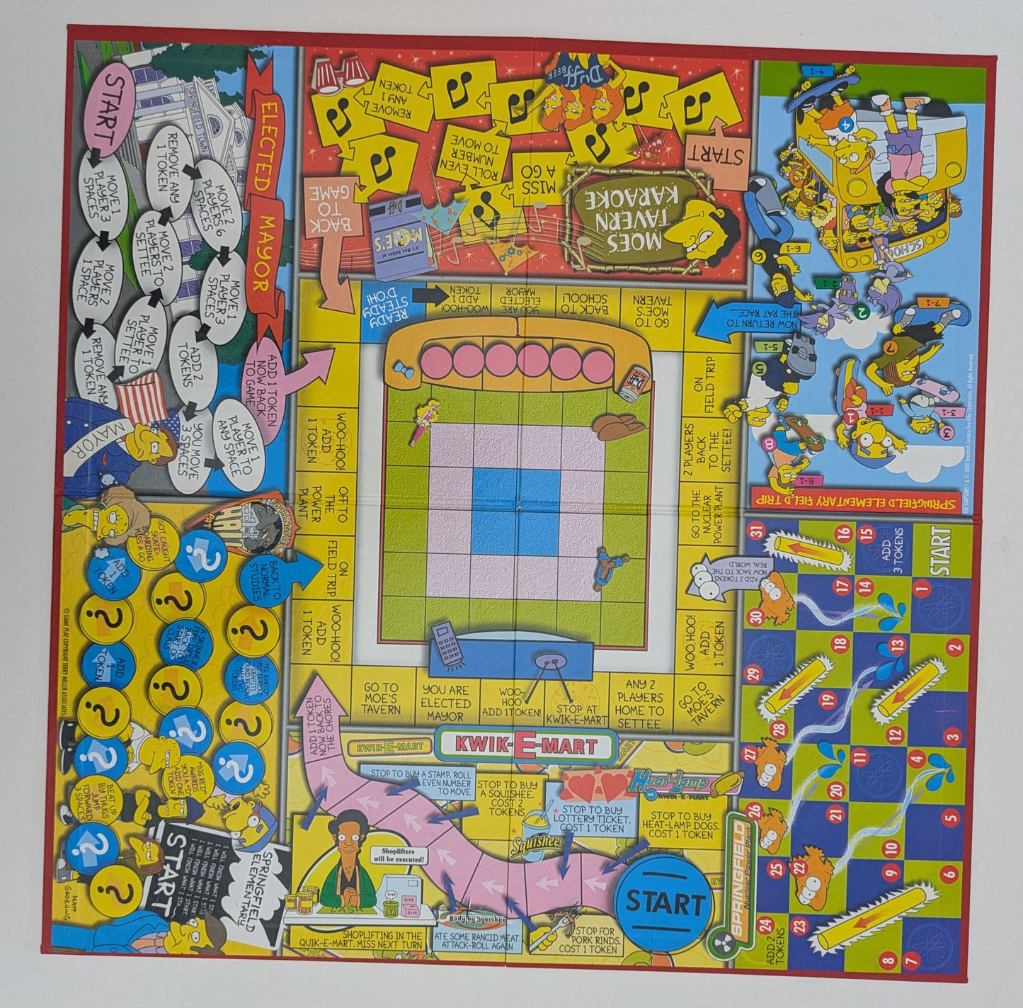 Step into Springfield with The Simpsons Board Game (2000) – A Hilarious Journey Through Iconic Locations!