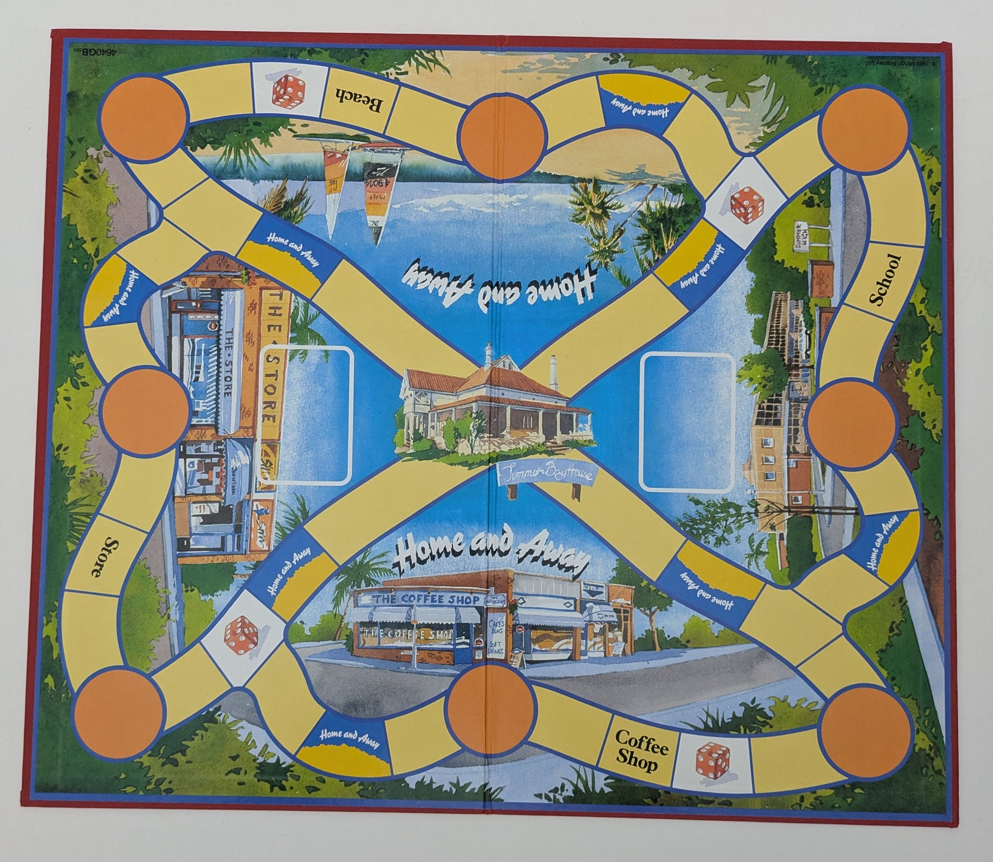 Step into the drama of Summer Bay with this classic 1989 Home and Away board game.