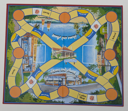 Step into the drama of Summer Bay with this classic 1989 Home and Away board game.