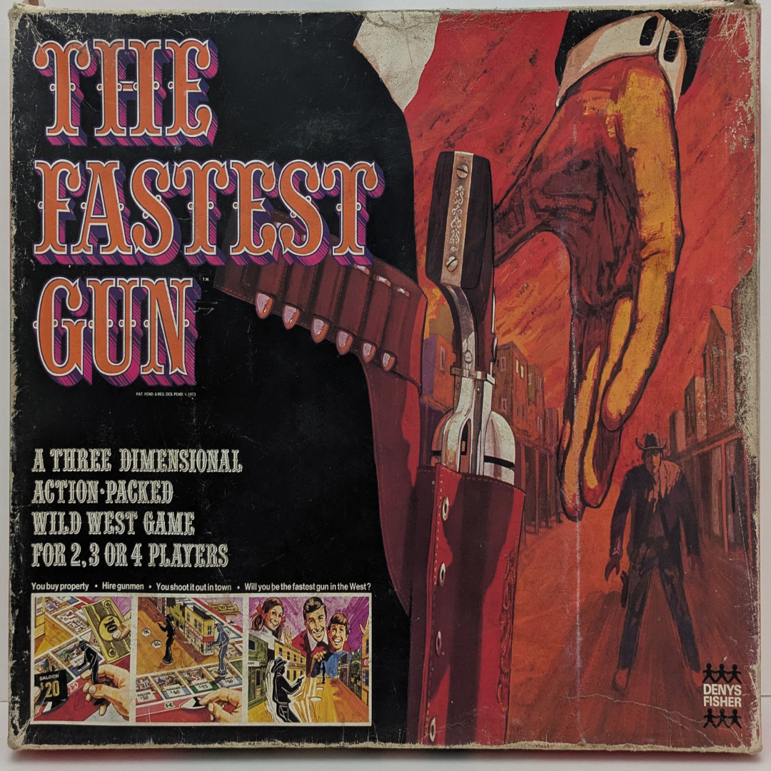 The Fastest Gun (1973) – Vintage Wild West Shootout Board Game