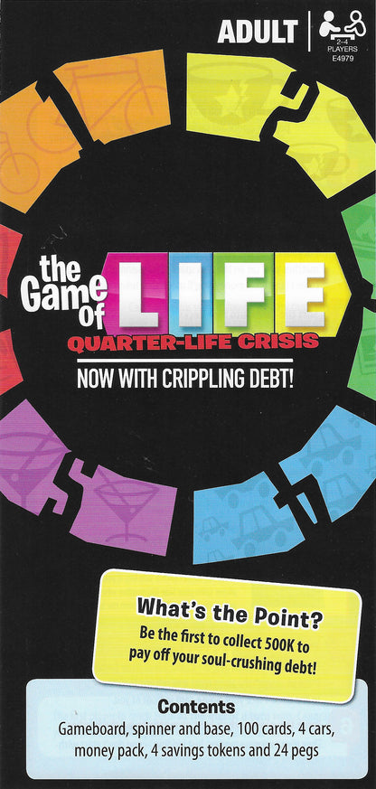 The Game of Life Mid-Life Crisis (2018) turns grown-up struggles into a laugh-out-loud game night.