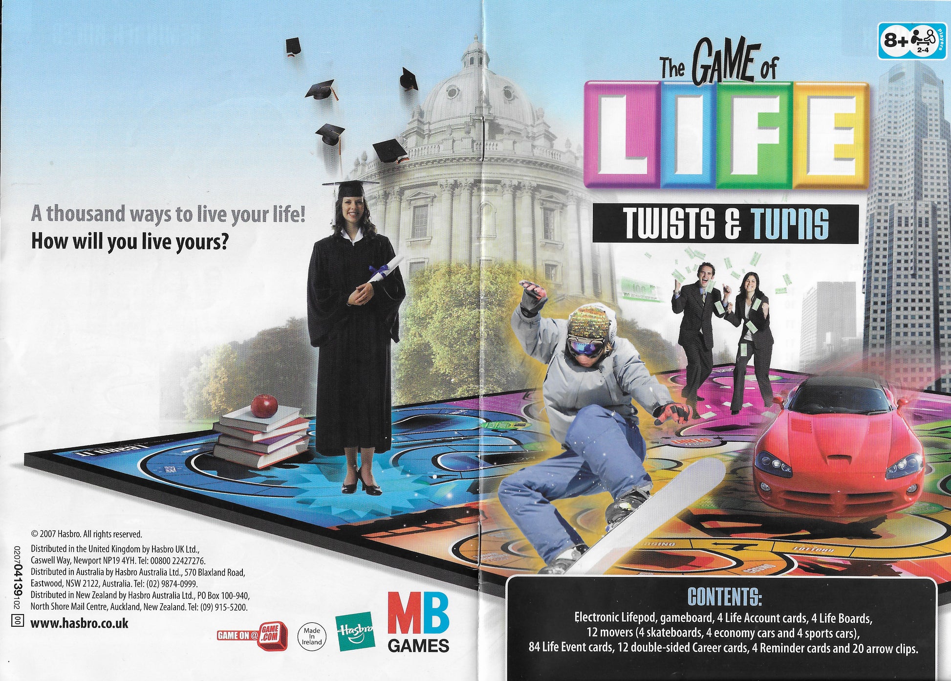 The Game of Life – Twists and Turns (2007)  Official Rules and Instructions