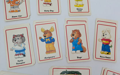 The Get Along Gang Card Game (1985) focuses on collecting matching sets of cards