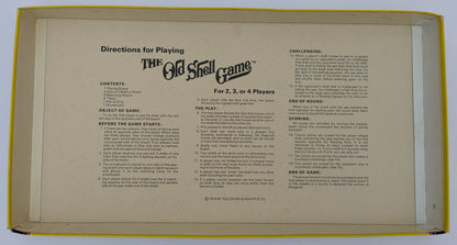 The Old Shell Game (1974) Rules – How to Play This Classic Game