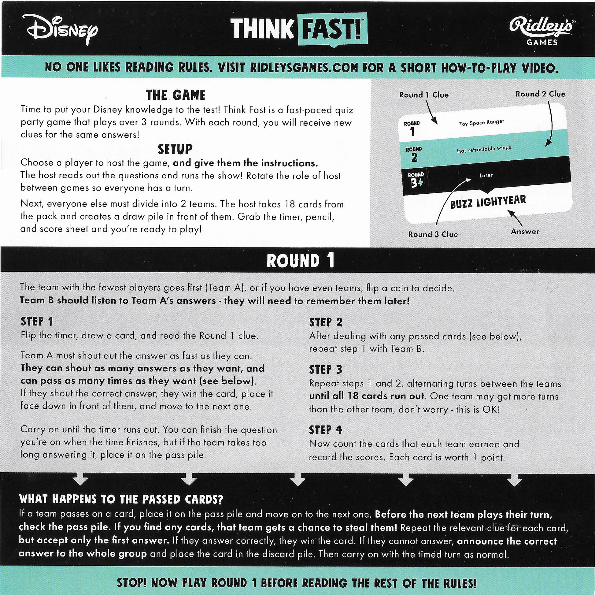 Think Fast (2019) Rules – How to Play the Disney Quiz Game