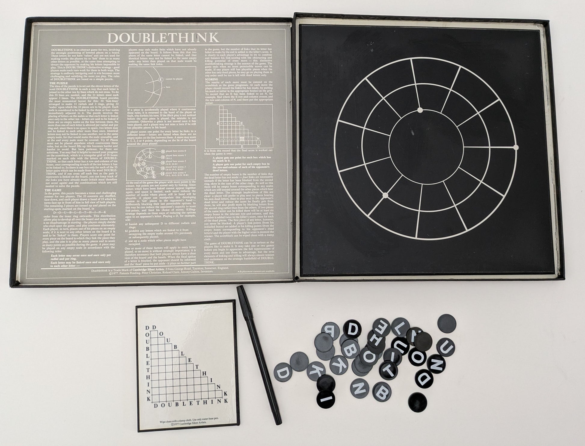 This vintage classic, Doublethink (1977), remains a true test of logic, patience, and tactical skill.