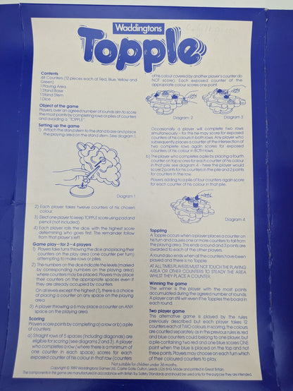 Topple (1989) Rules – Learn How to Play the Classic Board Game