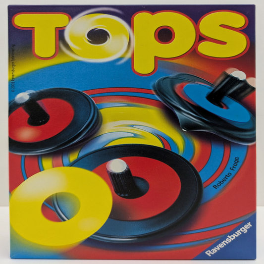 Tops (2002) – Colourful Spinning Disc Game of Speed and Fun