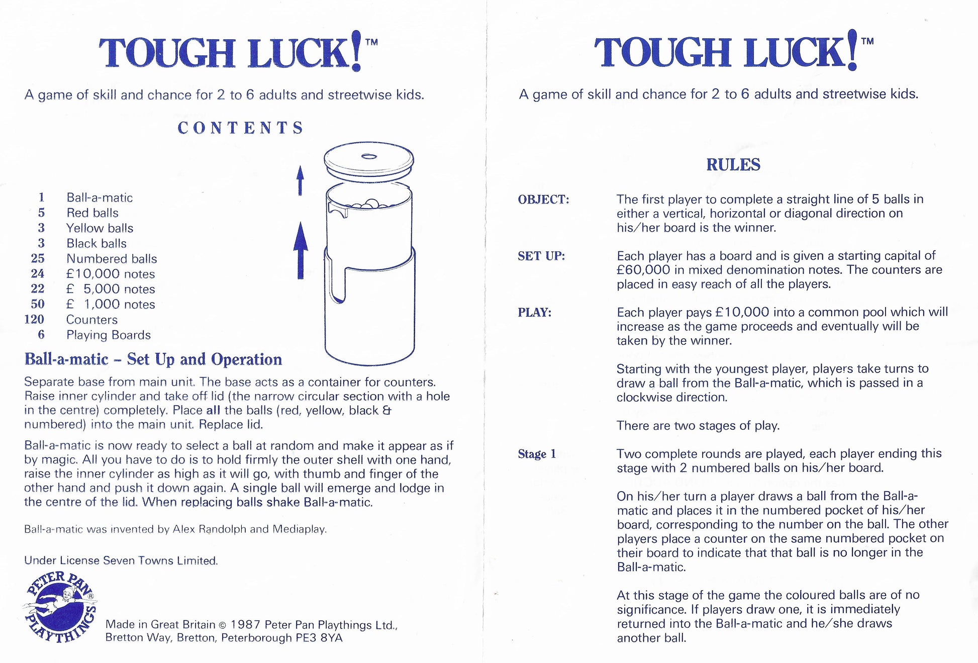Tough Luck (1987) – Big Bids, Blind Auctions and the Race for a Winning Line