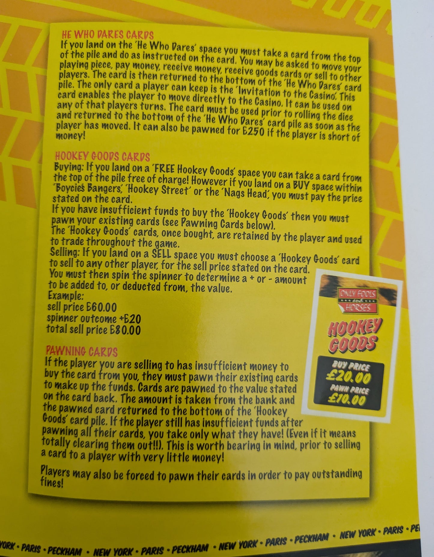 Trading Rules & Gameplay – Only Fools and Horses (1990)
