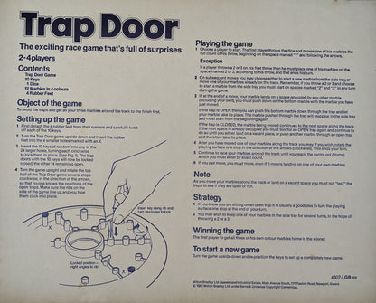 Trap Door (1982) Rules – Full instructions on how to play this suspenseful marble race game.