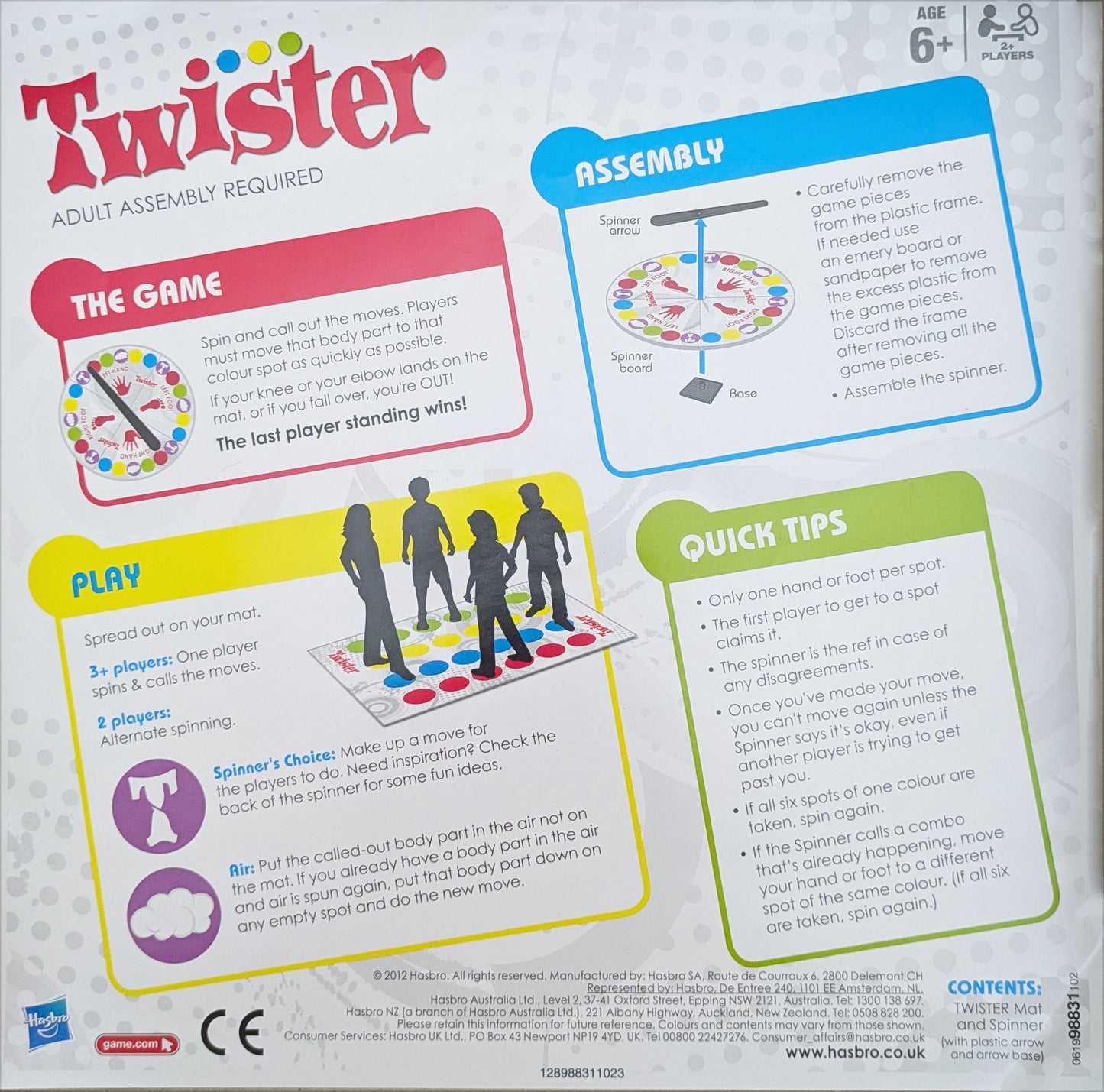 Twister (2012) is a bright and energetic game that guarantees laughter from start to finish.