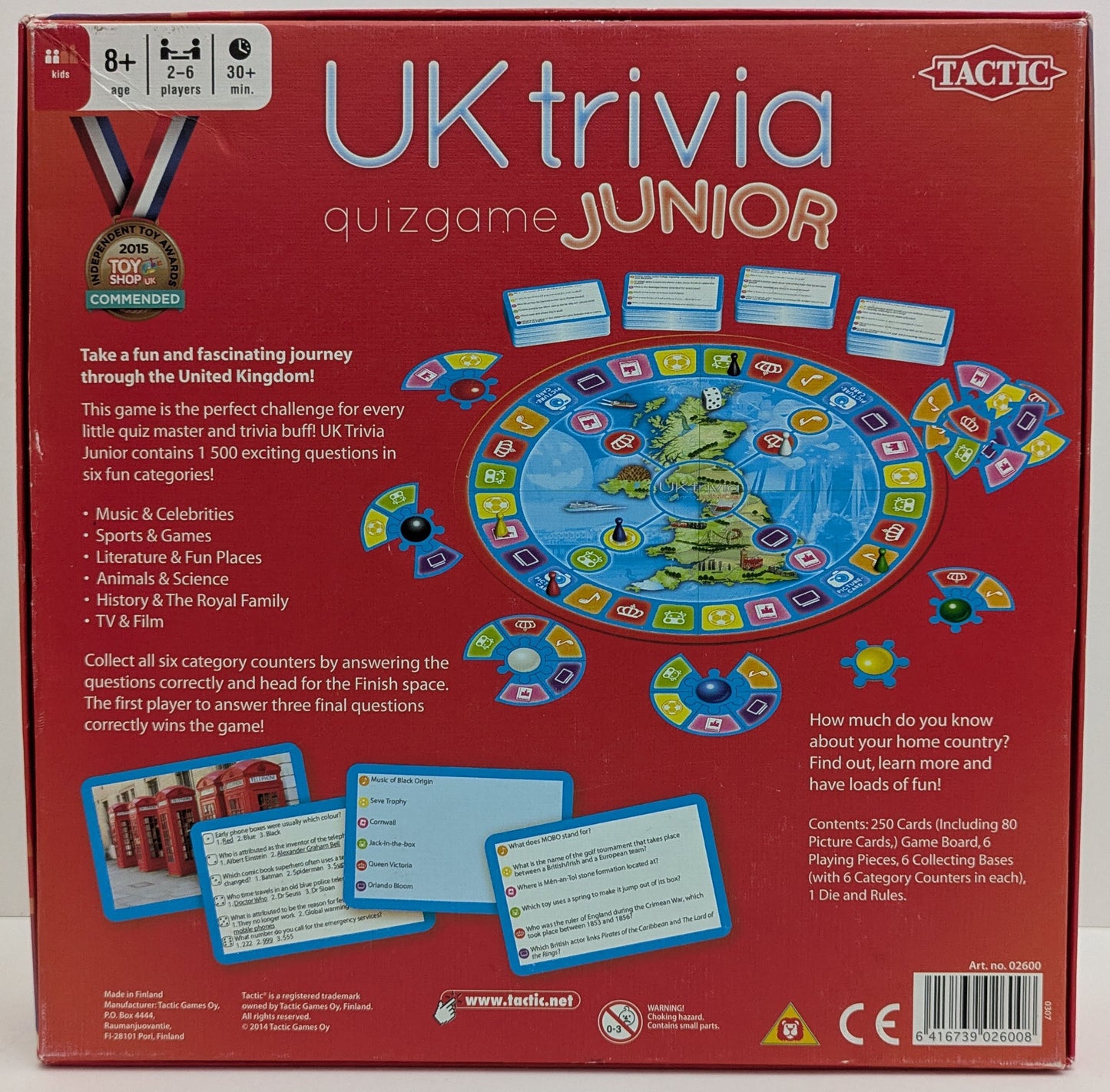 UK Trivia Junior (2009) is suitable for mixed ages, allowing children to play with adult support