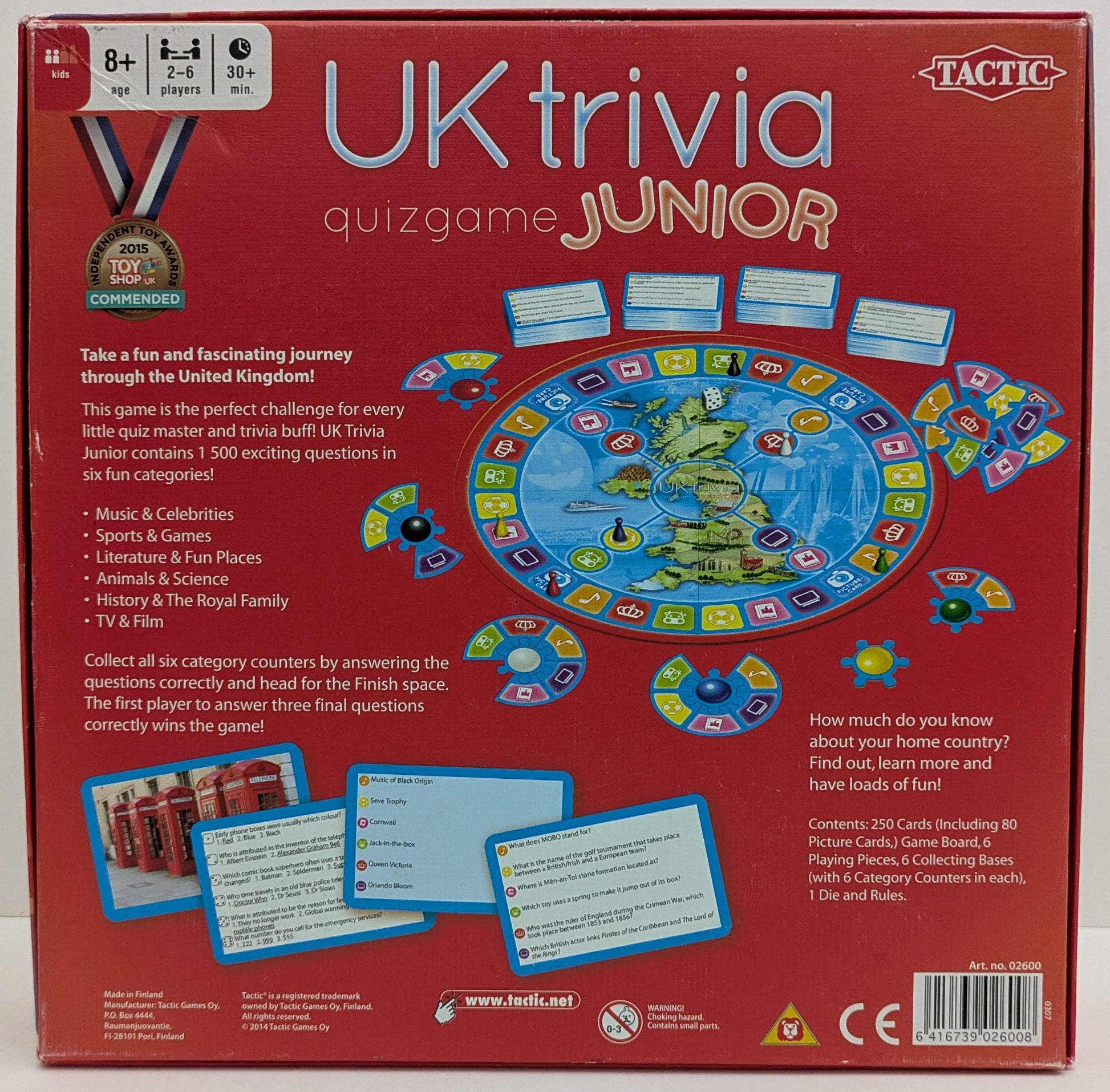 UK Trivia Junior (2009) is suitable for mixed ages, allowing children to play with adult support