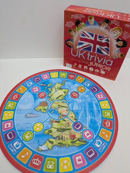 UK Trivia Junior (2009) uses colourful cards and categories to keep younger players engaged