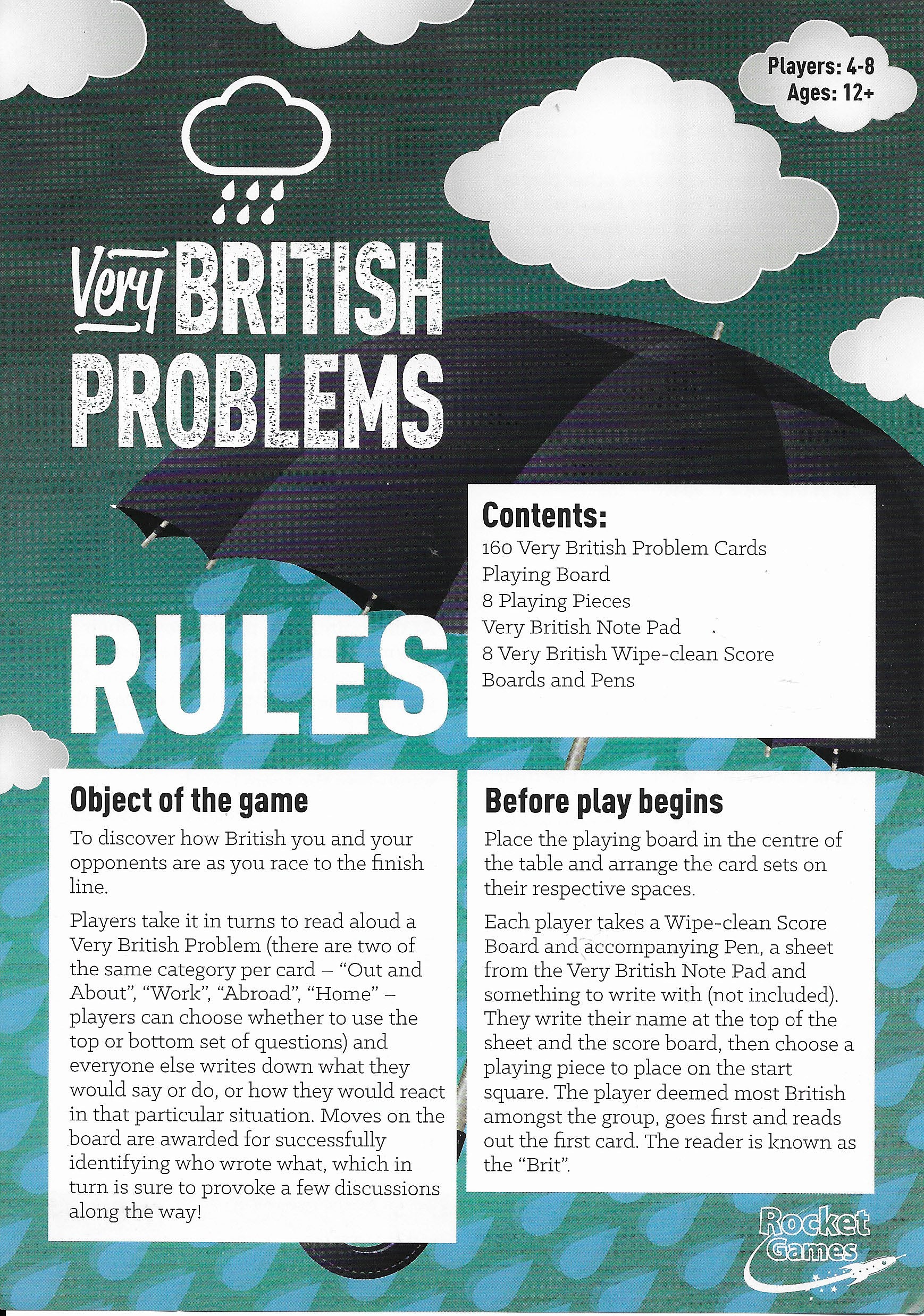 Very British Problems (2016) brings British sarcasm to your game night table.