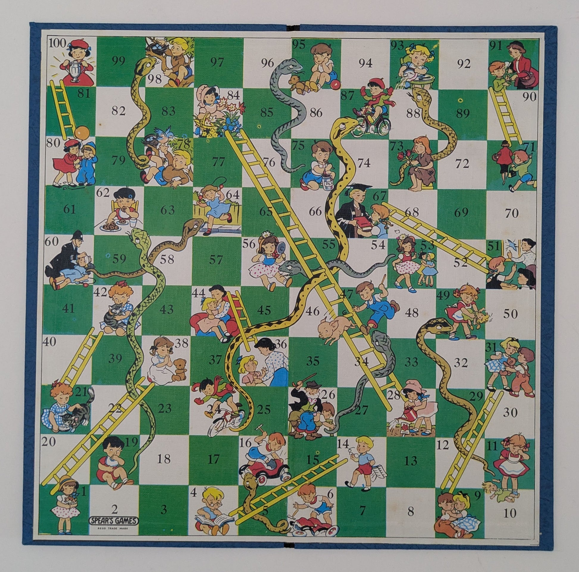 Vintage Snakes and Ladders (1960s) – Family Fun from Spear’s Games