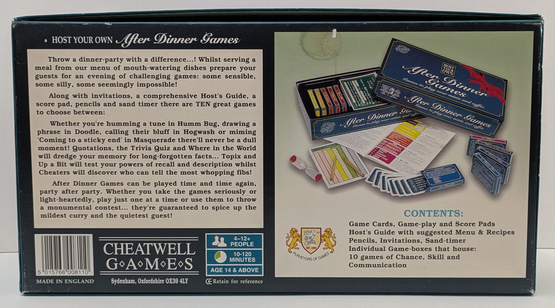 Whether you're hosting friends or family, Host Your Own – After Dinner Games (1997) delivers a night to remember.