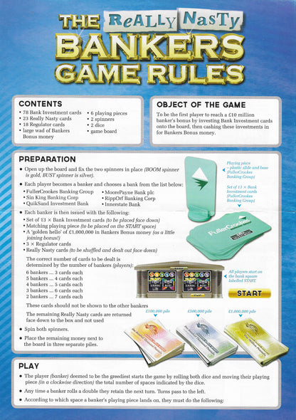 Will you invest wisely or take everyone down with you in The Really Nasty Bankers Game (2013)