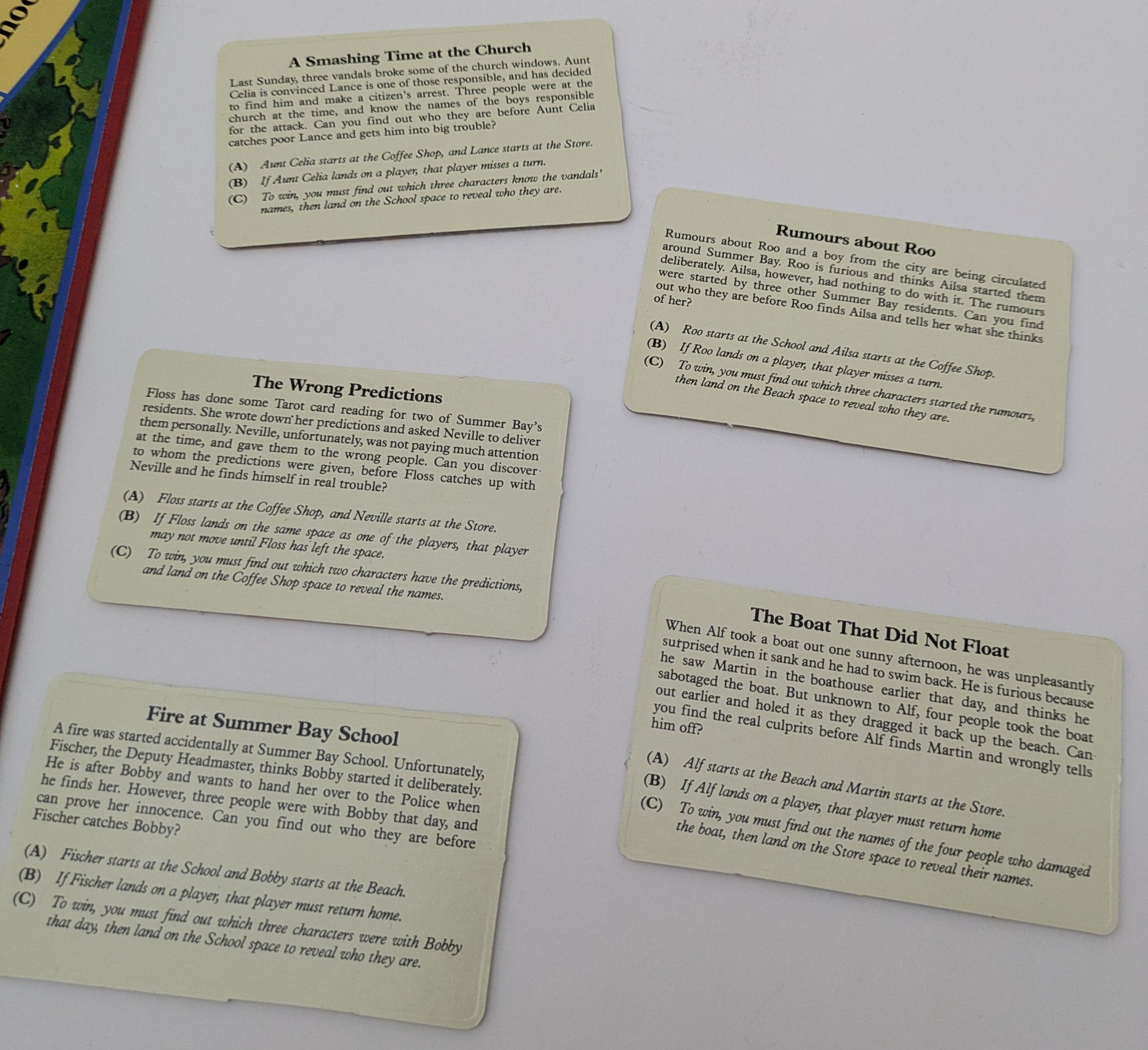 With story cards, twists and clues, Home and Away (1989) is packed with soap-fuelled suspense.