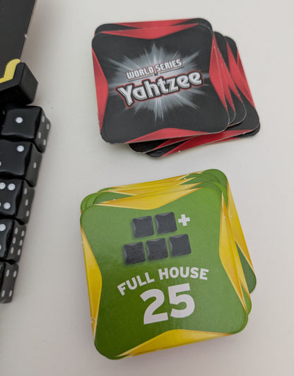 World Series of Yahtzee (2012) uses classic Yahtzee patterns in a real-time race format.