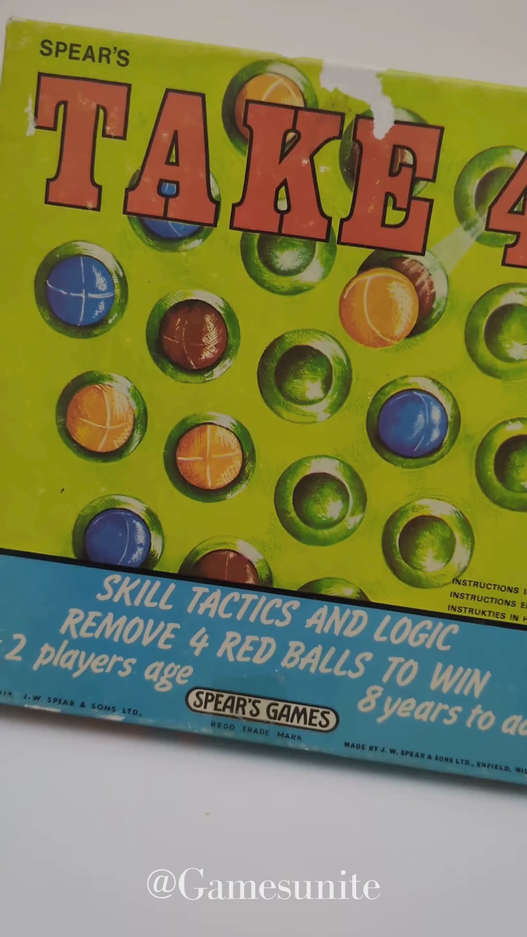 Test your tactical skills with Take 4, a timeless classic from 1970!
